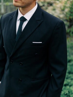 Bespoke Black 2-Piece Tuxedo | Custom Single or Double-Breasted Suit